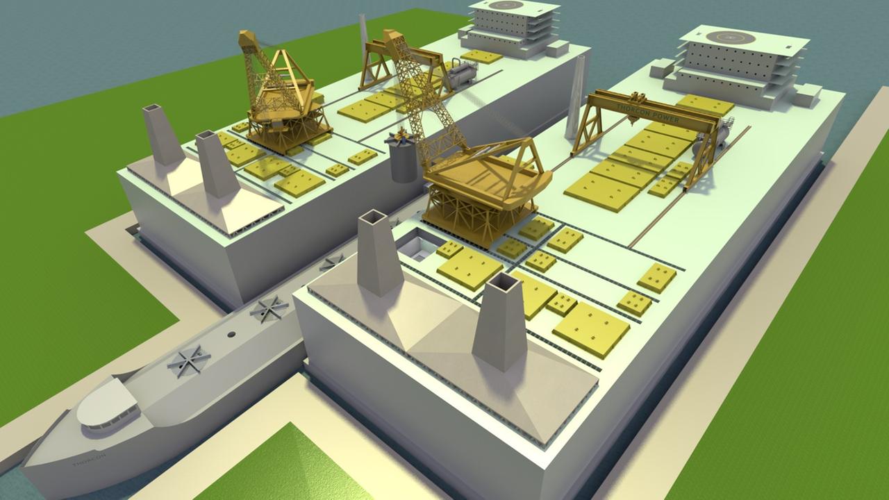 Virtual Reality-Modell des Thorcon-Reaktors.