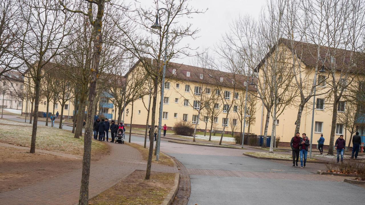 Wohnblocks der Aufnahmeeinrichtung Oberfranken in Bamberg 