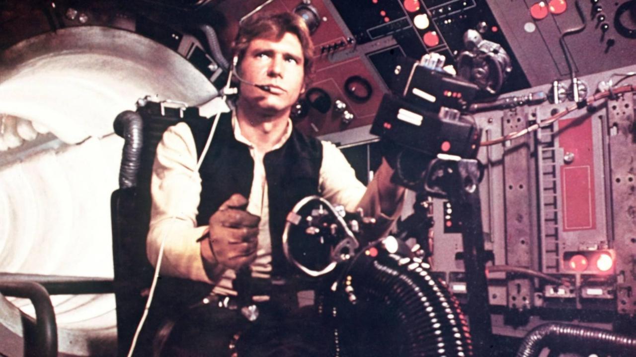 Harrison Ford in einer Filmszene von "Krieg der Sterne" (1977)