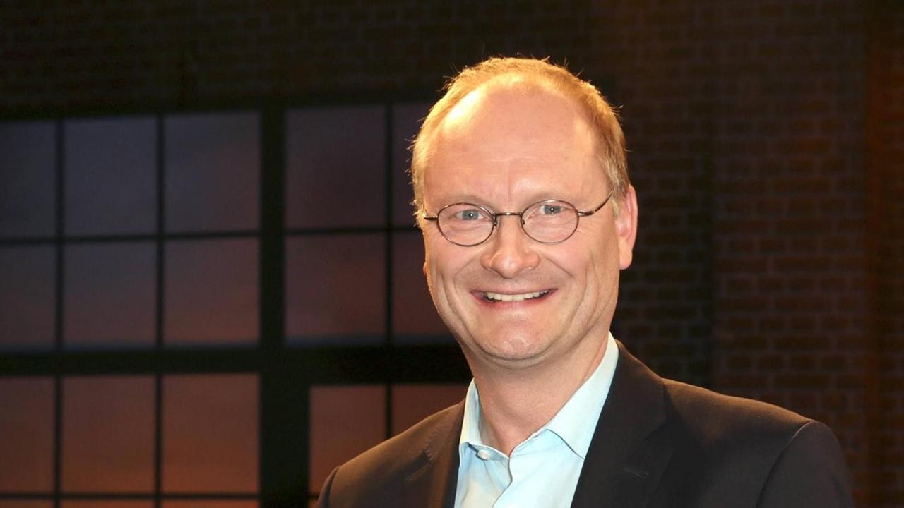 Sven Plöger bei der Aufzeichnung der WDR Talkshow Kölner Treff.