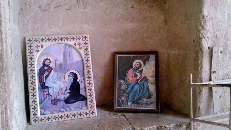 Heiligenbilder im Kloster Bishoi