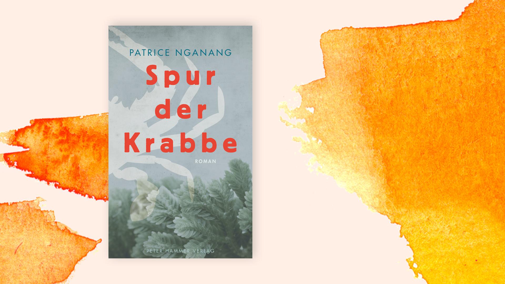 Auf orangefarbenem Pastelluntergrund ist das Cover des Buches "Spur der Krabbe" zu sehen.