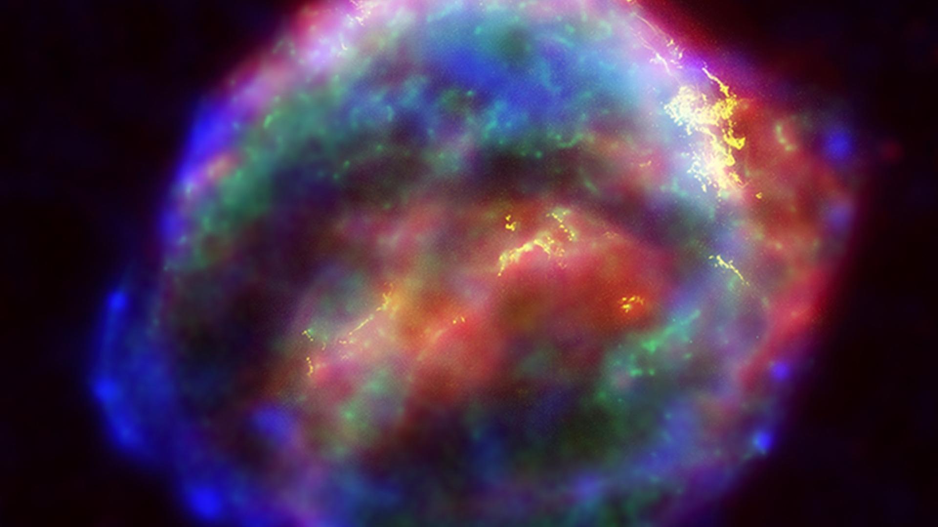 Für dieses Bild des Supernova-Überrests von 1604 wurden Beobachtungen im Röntgen- und sichtbaren Licht kombiniert