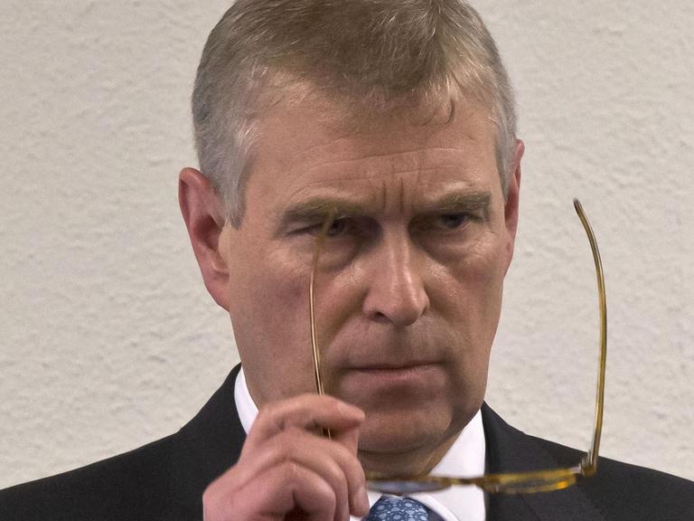 Prinz Andrew von Großbritannien, hier im Jahr 2015 am Rande des Weltwirtschaftsforums.