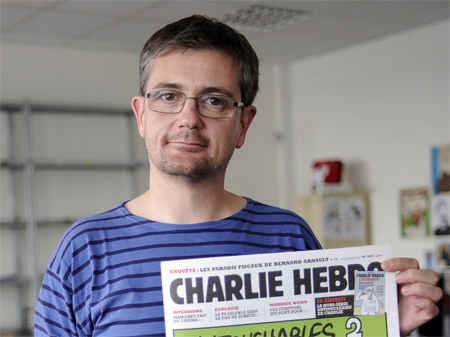 Stéphane Charbonnier, Chefredakteur und Zeichner des satirischen Blattes "Charlie Hebdo"