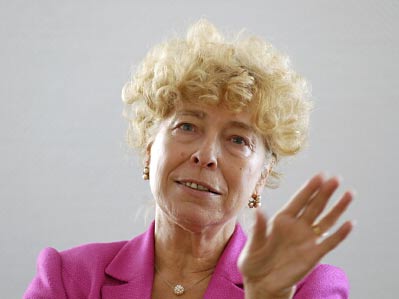 Gesine Schwan, Präsidentin der Europa-Universität Viadrina und Kandidaten der SPD zur Bundespräsidentschaftswahl 2009