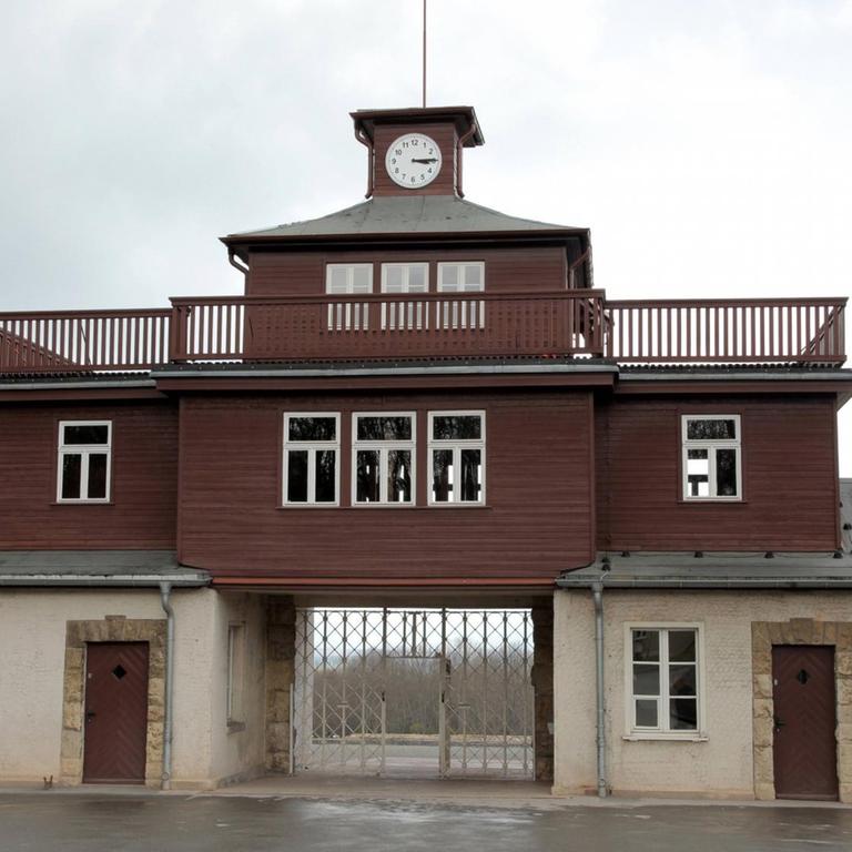 Der Eingang zur Gedenkstätte Buchenwald