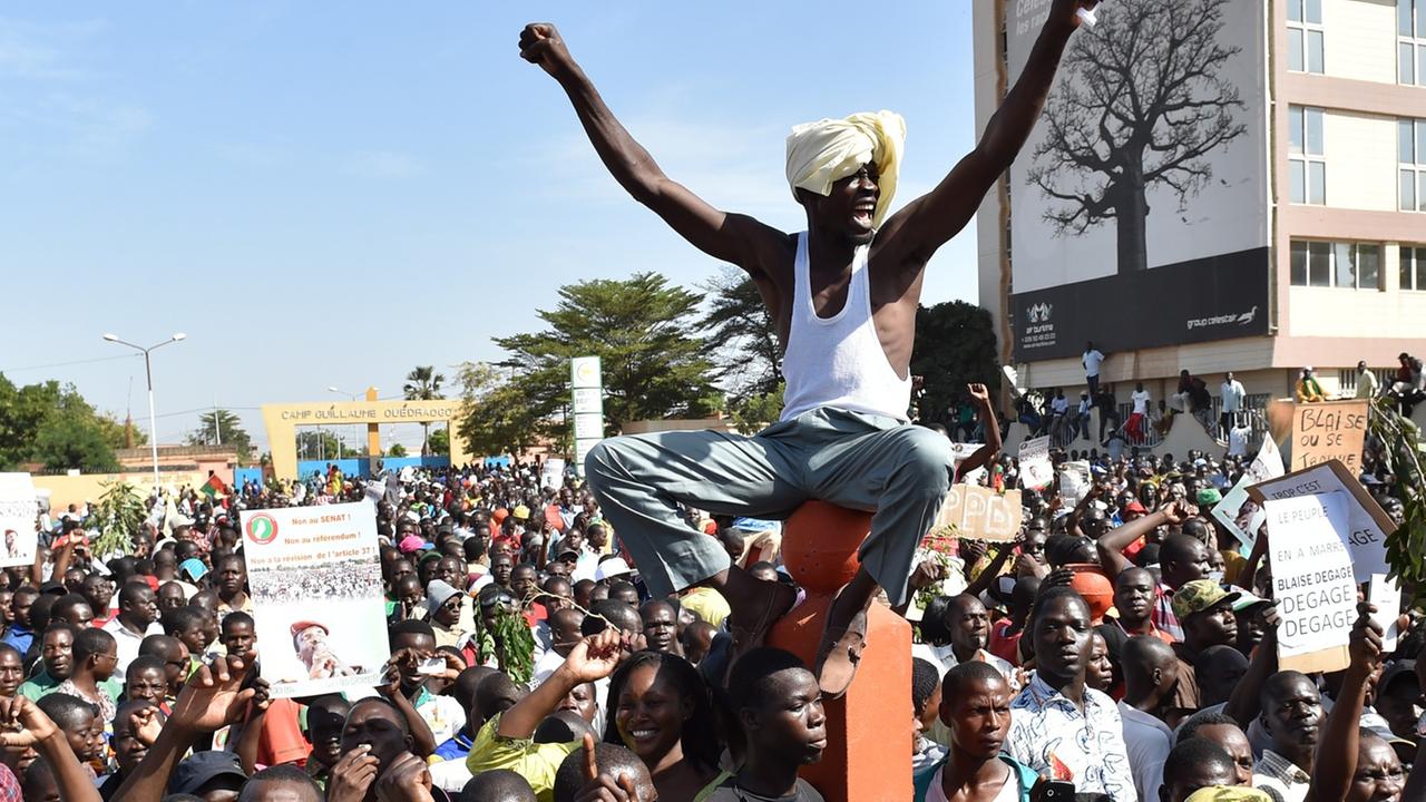 Demonstranten in Ouagadougou.