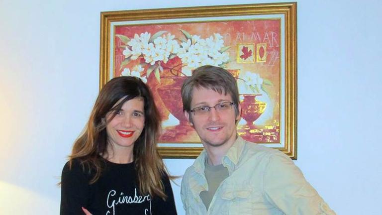 Edward Snowden und Angela Richter