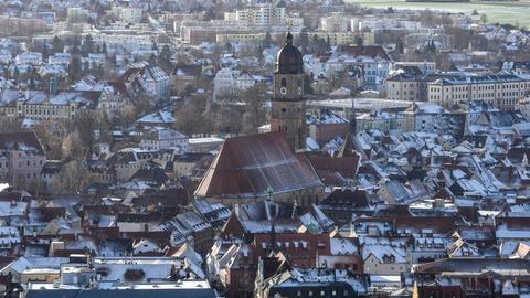 Die Innenstadt von Amberg in Bayern.