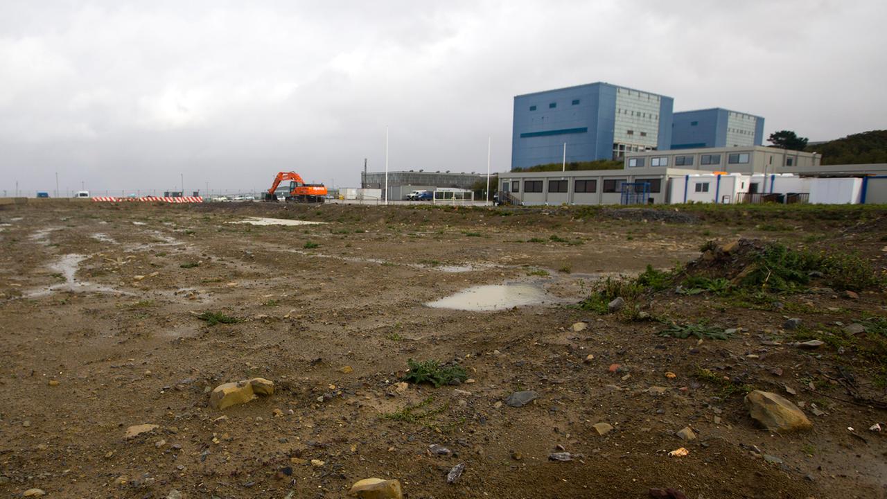 Das Gelände in Südwestengland, auf dem das Atomkraftwerk Hinkley Point C gebaut werden soll.