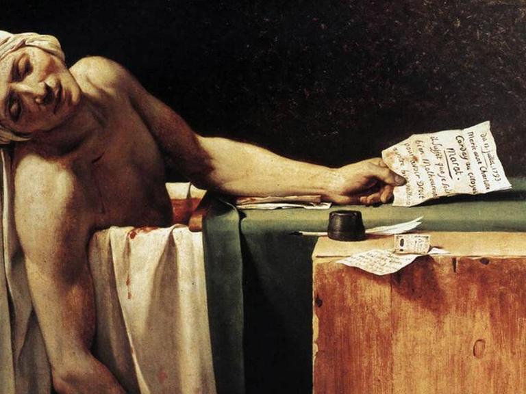 "Der Tod des Marat" - Ein Gemälde von Jacques-Louis David.