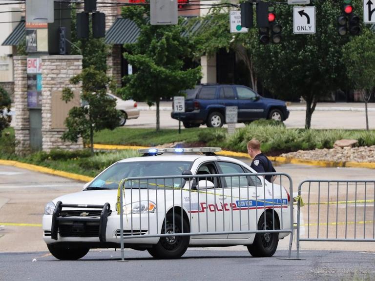 Polizeisperre nach dem Anschlag in Baton Rouge