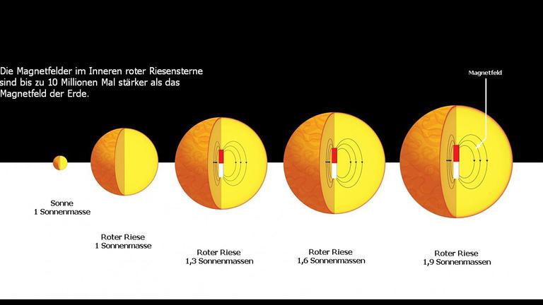 Stellare Magnetfelder bei roten Riesen blieben lange Zeit unbemerkt Stellare Magnetfelder bei roten Riesen blieben lange Zeit unbemerkt