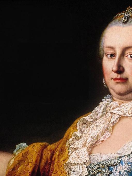 Maria Theresia von Österreich auf einer zeitgenössischen Darstellung.
