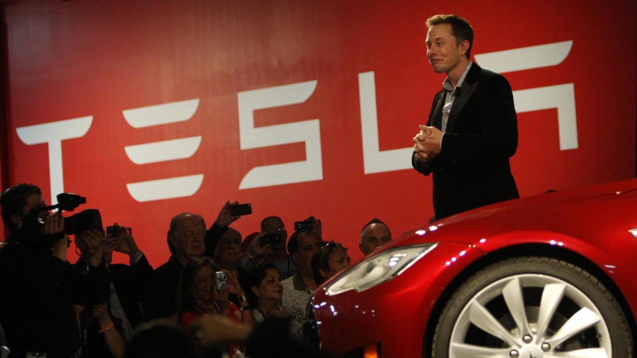 Elon Musk im Tesla-Werk in Fremont, Kalifornien