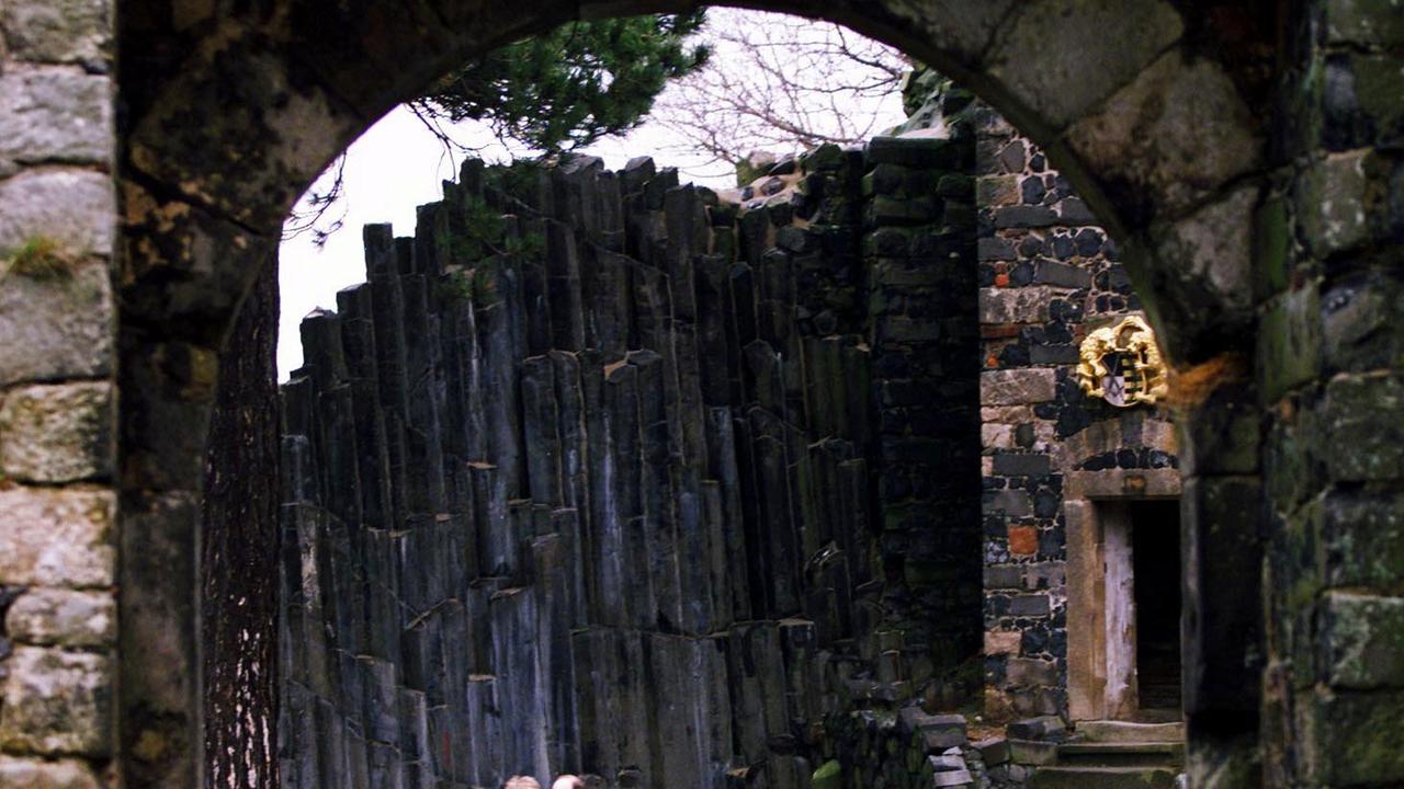 Die berühmten Basaltsäulen auf der Burg Stolpen. Die berühmten Basaltsäulen auf der Burg Stolpen.