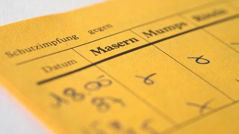 Ein Nachweis ueber eine Impfung gegen Masern, Mumps und Röteln in einem internationalen Impfausweis