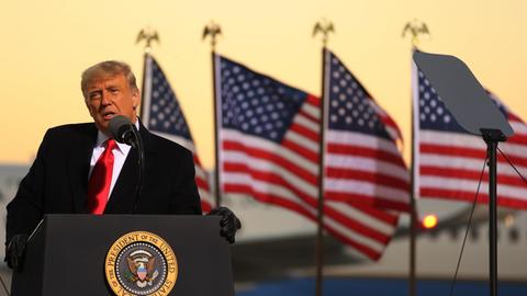 Wahlveranstaltung mit US-Präsident Donald Trump am 30. Oktober 2020 in Rochester, Minnesota
