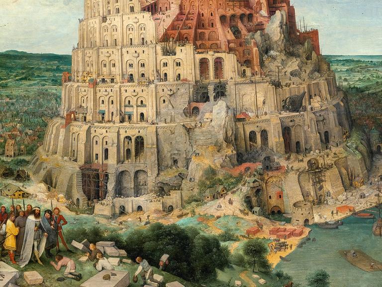 Pieter Bruegel d. Ä.: Der Turmbau zu Babel 1563, Öl auf Holz, 114 × 155 cm