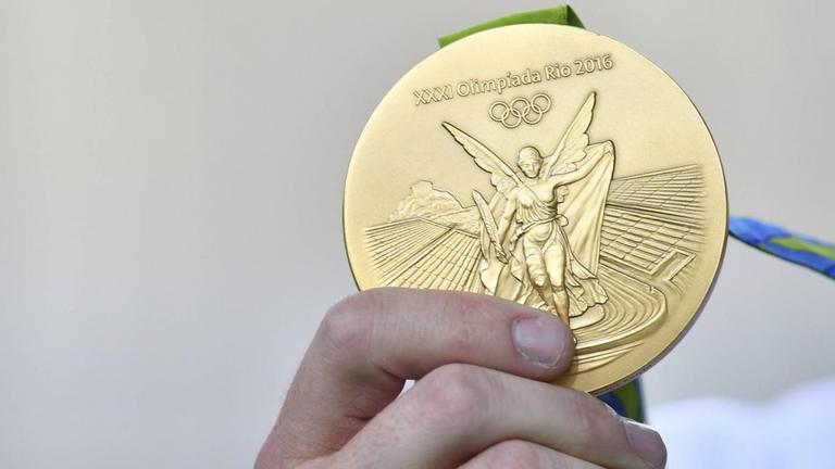 Eine Goldmedaille bei den Olympischen Spielen in Rio 2016.