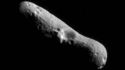 Der Asteroid Eros wurde von der Raumsonde NEAR besucht