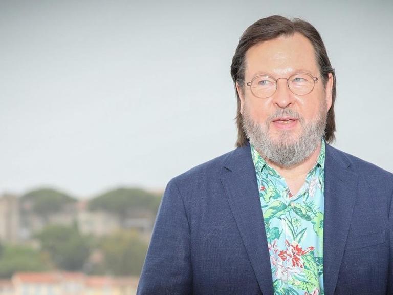 Lars von Trier posiert in Cannes