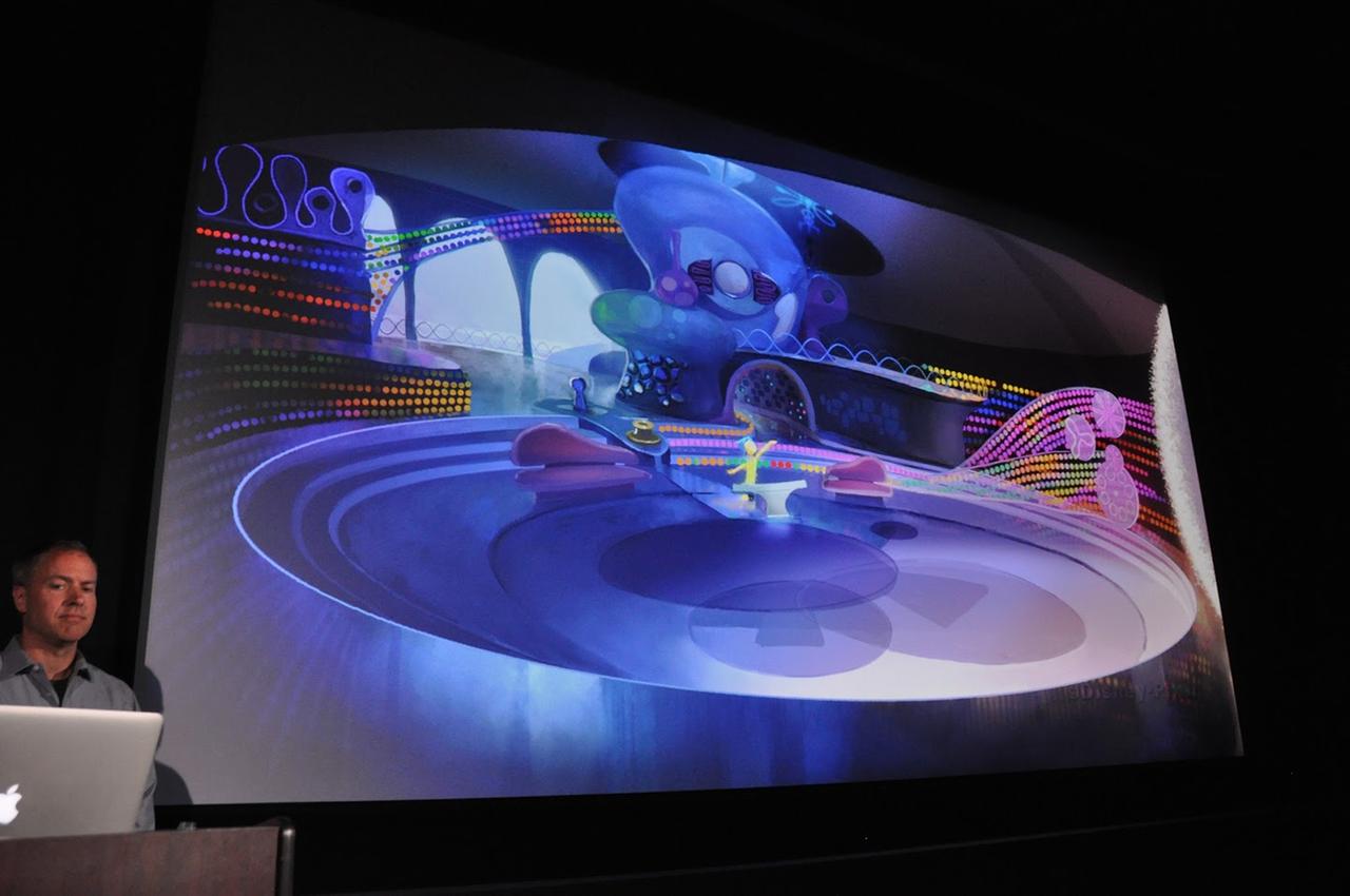 Gezeigter Animationsfilm in der Pixar-Zentrale bei San Francisco