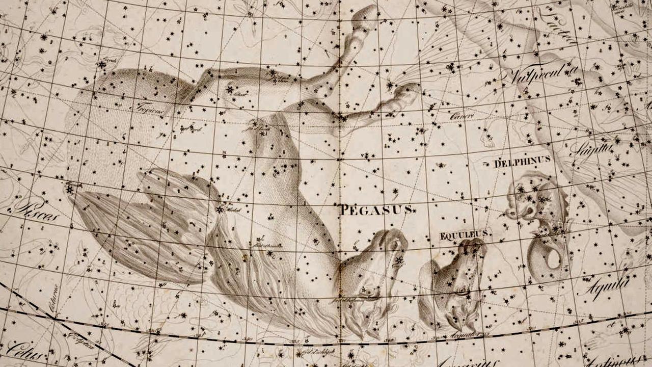 Historische Darstellung des Sternbilds Pegasus