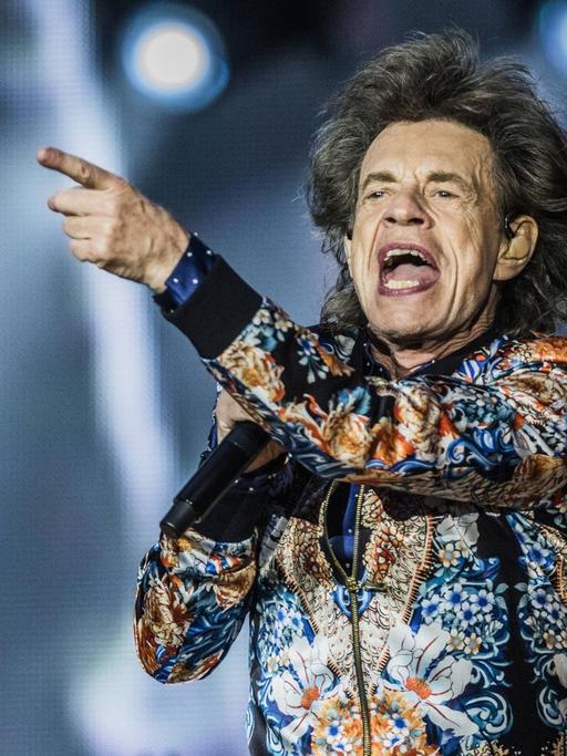 The Rolling Stones in Warsaw MICK JAGGER The Rolling Stones paly at the national Arena on July 8, 2018 in Warsaw, Poland. EN_01328632_0008 PUBLICATIONxINxGERxSUIxAUTxONLY