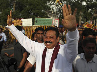 Sri Lankas alter Präsident Rajapaksa (2010)