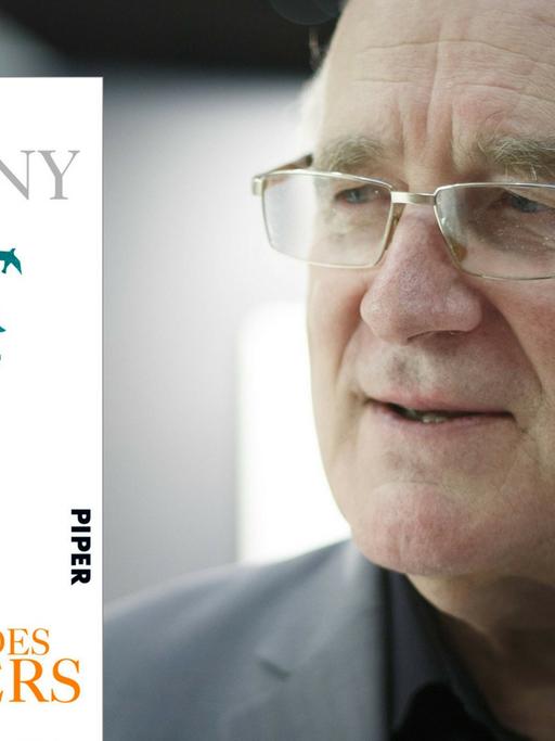 Der Schriftsteller Sten Nadolny. Links: sein neues Buch "Das Glück des Zauberers".