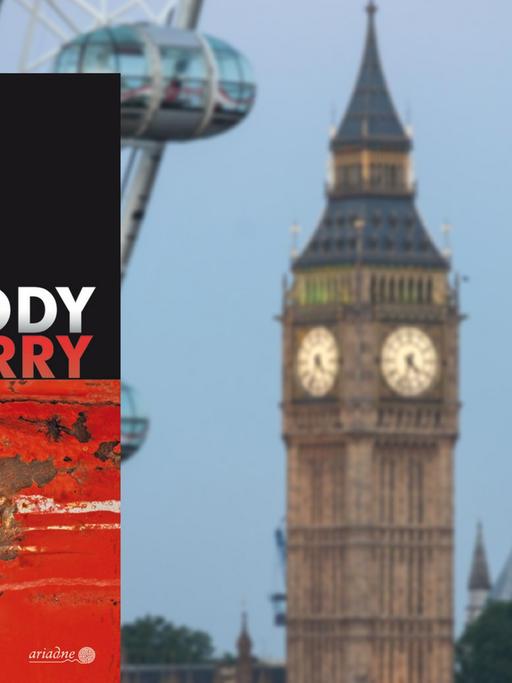 Buchcover "Miss Terry" von Liza Cody. Im Hintergrund das Londoner Wahrzeichen Big Ben.
