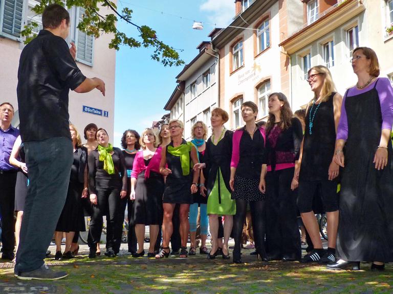 Der Chor Rhythmix aus der Nähe von Freiburg im Breisgau