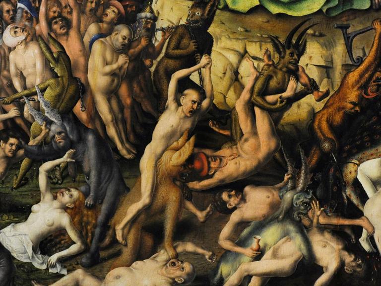 Detail aus dem Gemälde von Stefan Lochner "The Last Judgement", ca. 1435. Wallraf-Richartz Museum Köln