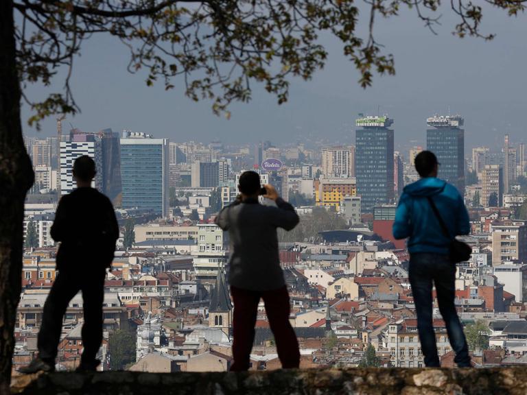 Blick auf Sarajevo.