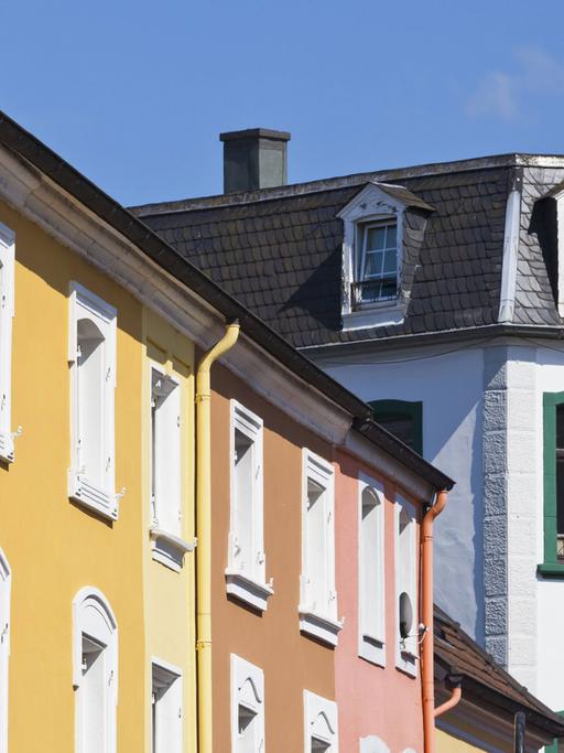 Häuserfassaden in Saarlouis, Saarland