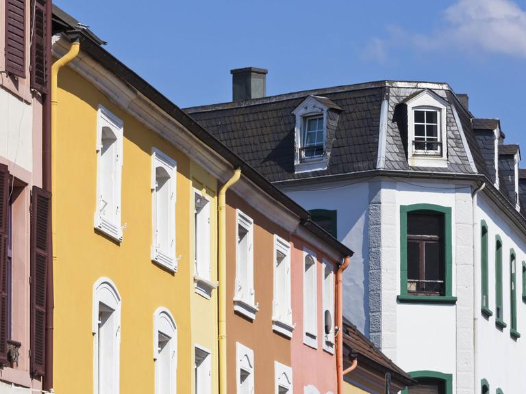 Häuserfassaden in Saarlouis, Saarland