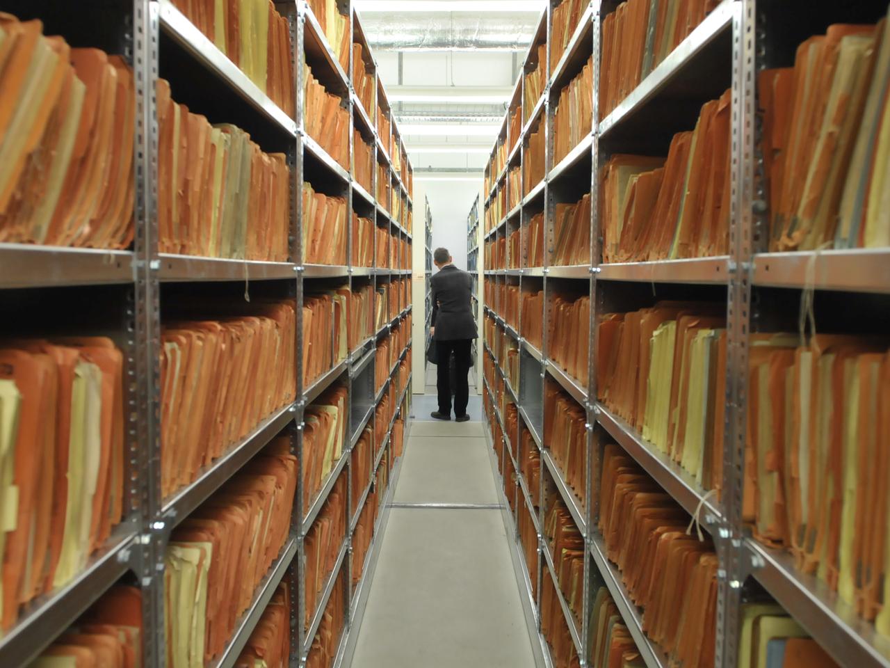 Das Archiv der Stasiunterlagenbehörde in Berlin. Die Zukunft der Behörde ist ungewiss.