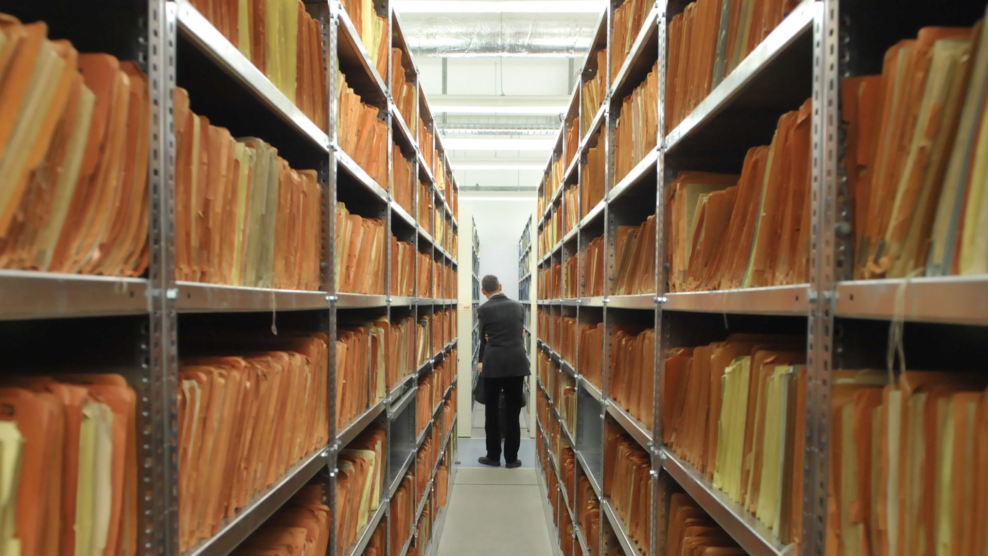 Das Archiv der Stasi-Unterlagen-Behörde in Berlin