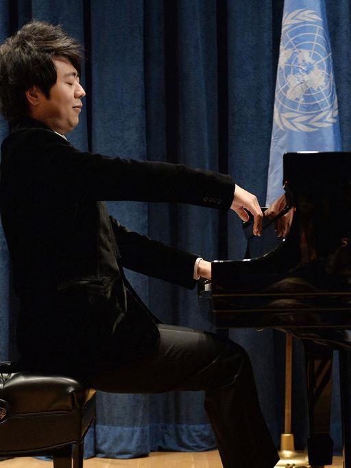 Der chinesische Pianist Lang Lang bei einem Konzert bei den UN in New York.