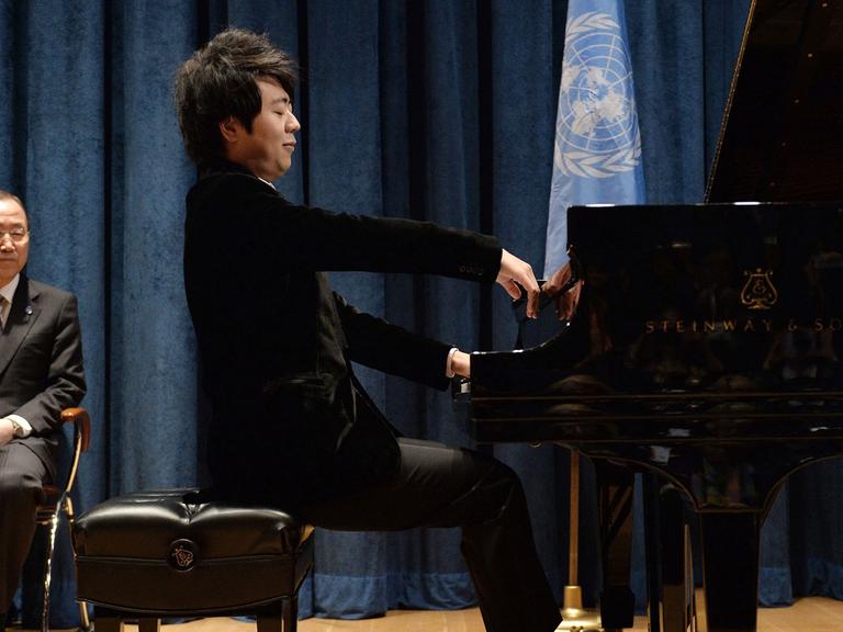 Der chinesische Pianist Lang Lang bei einem Konzert bei den UN in New York.