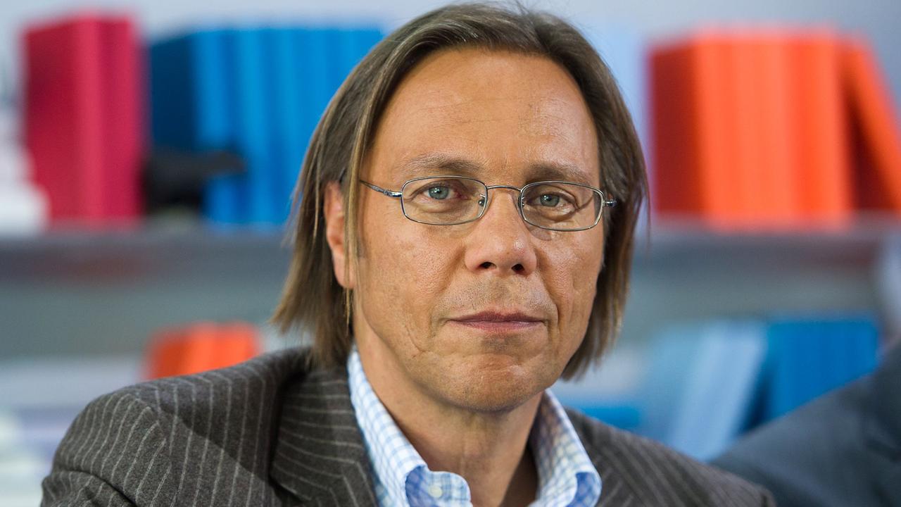 Der Soziologe und Sozialpsychologe Harald Welzer, aufgenommen am 13.10.2011 auf der Frankfurter Buchmesse.