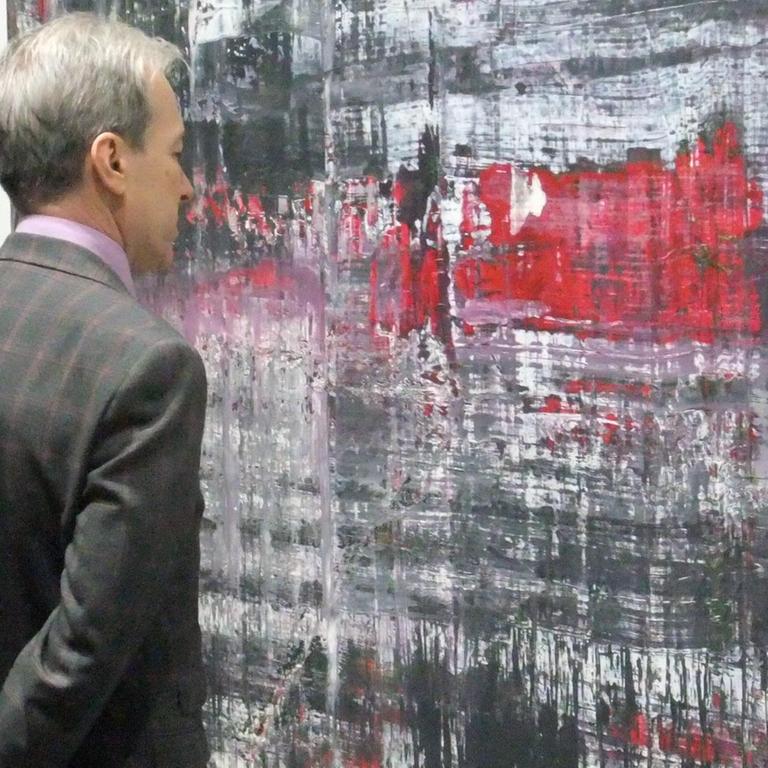 Gerhard Richters "Birkenau"-Zyklus, hier bei einer früheren Ausstellung in Moskau