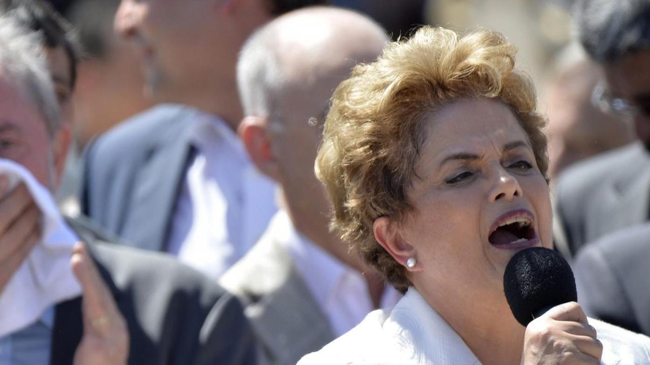 Die suspendierte brasilianische Präsidentin Dilma Rousseff