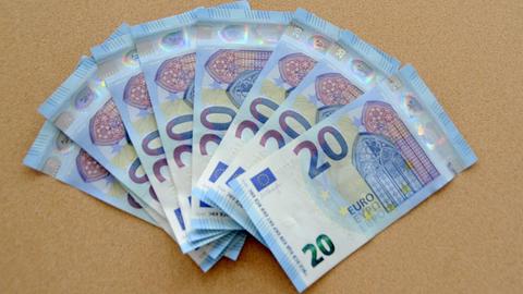 Die Vorstellung der 20-Euro-Banknote am 4.11.2015 in der Deutschen Bundesbank.