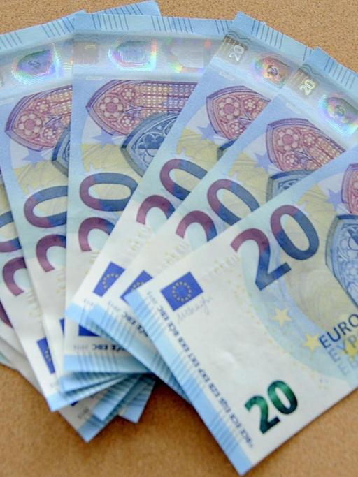 Die Vorstellung der 20-Euro-Banknote am 4.11.2015 in der Deutschen Bundesbank.