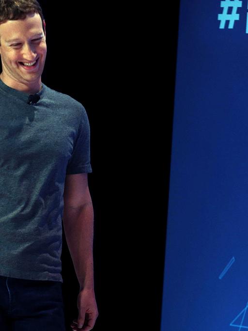 Facebook-Chef Mark Zuckerberg beim Mobile World Congress in Barcelona; Aufnahme vom 22. Februar 2016