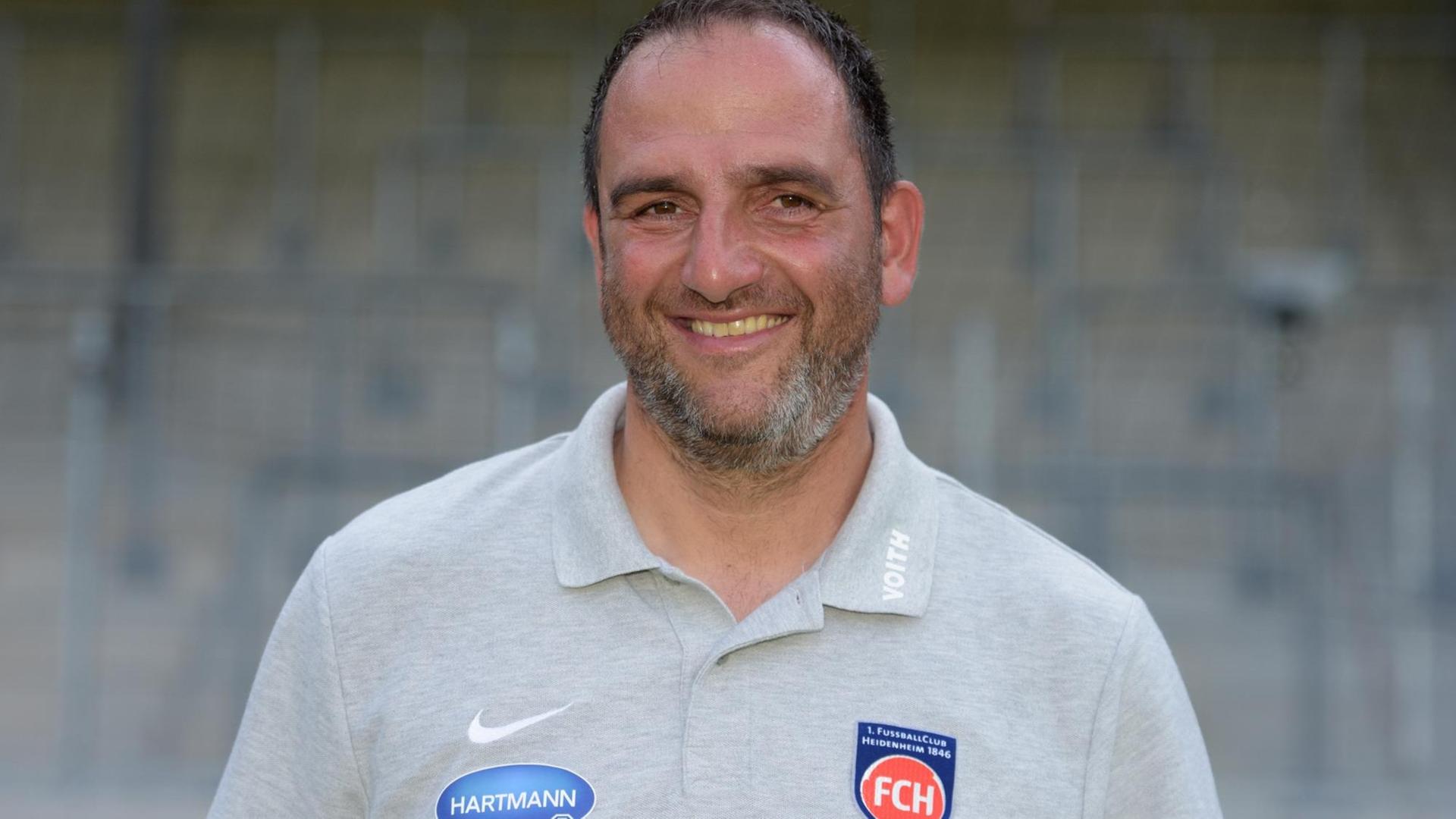 Trainer Frank Schmidt vom FC Heidenheim.
