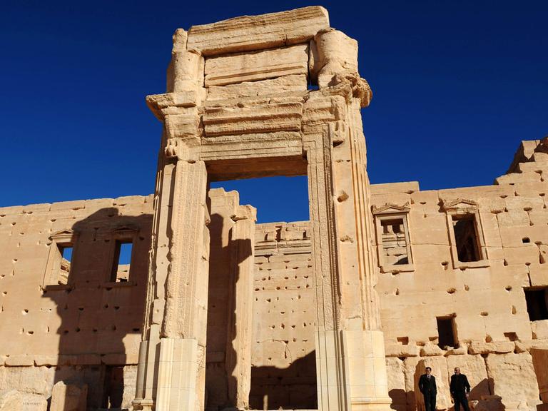 Der Tempel des Baal in der antiken Oasenstadt Palmyra in Syrien im November 2011, vor der Zerstörung durch die Terrormiliz Islamischer Staat 2015